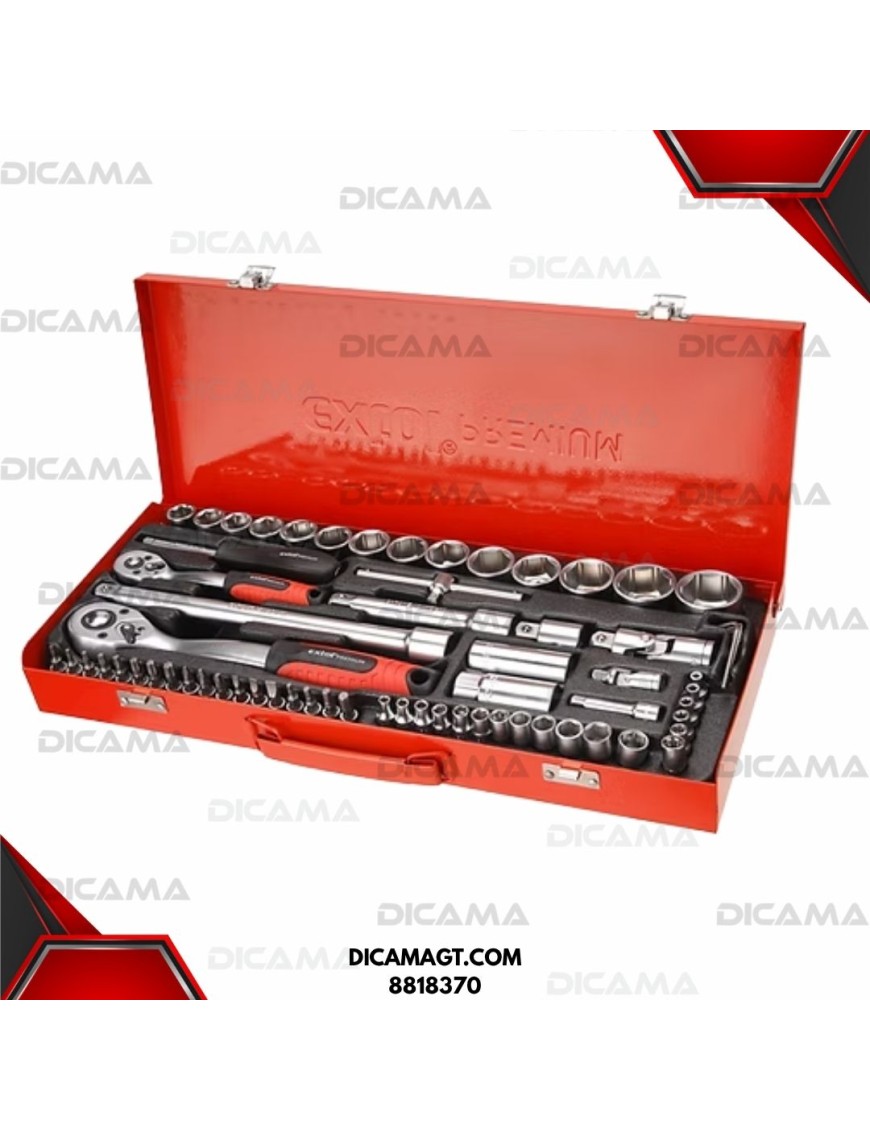 COPAS JUEGO RAIZ 1/4 1/2 65 PZAS  MM/SAE EXTOL 8818370
