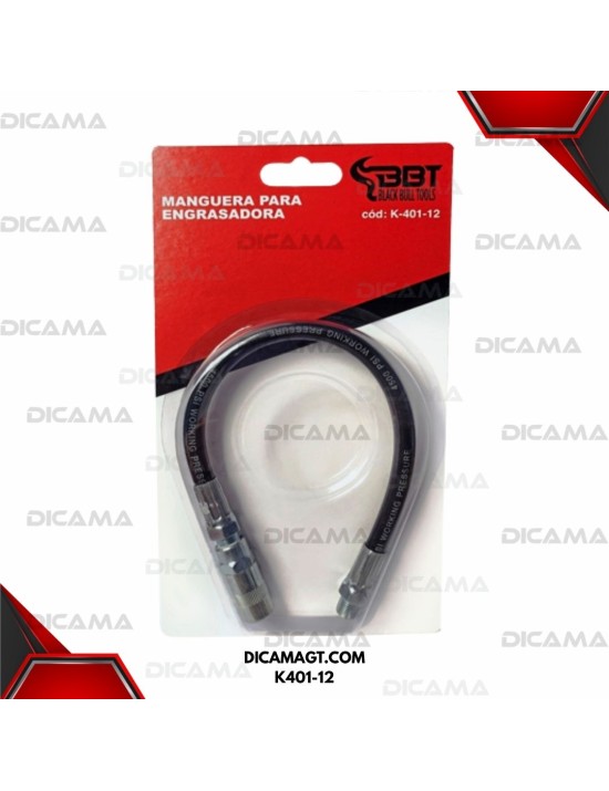 MANGUERA ENGRASE 12 Y BOQUILLA PARA PISTOLA BBT K401-12