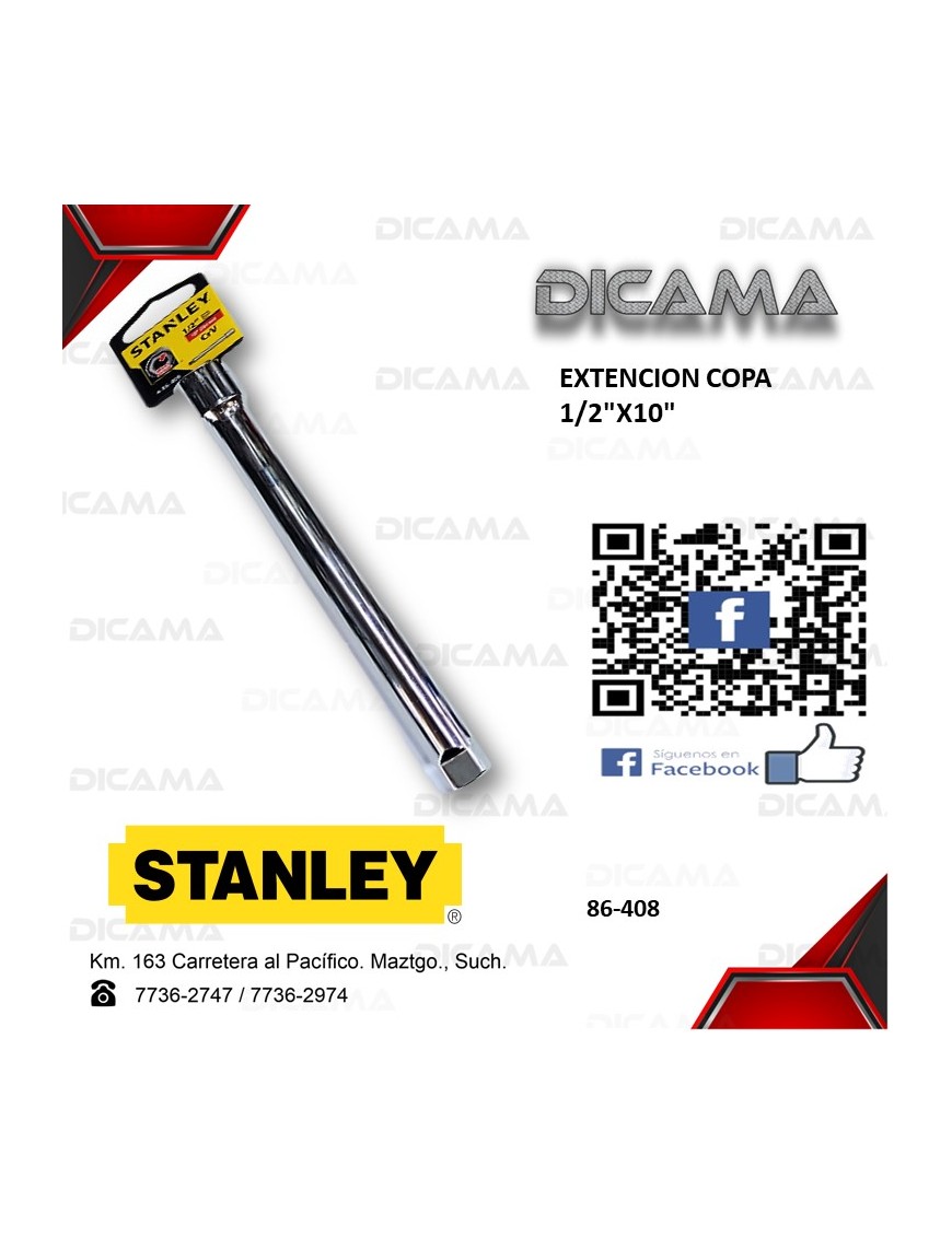 EXTENCION RAIZ 1/2 10"