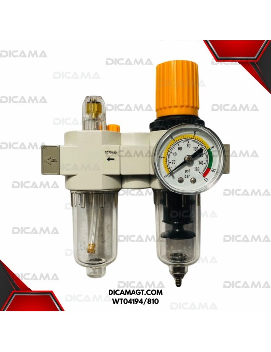 FILTRO REGULADOR Y LUBRICADOR DE AIRE PARA DESMONTADORA DE LLANTAS BBT WT04194/810