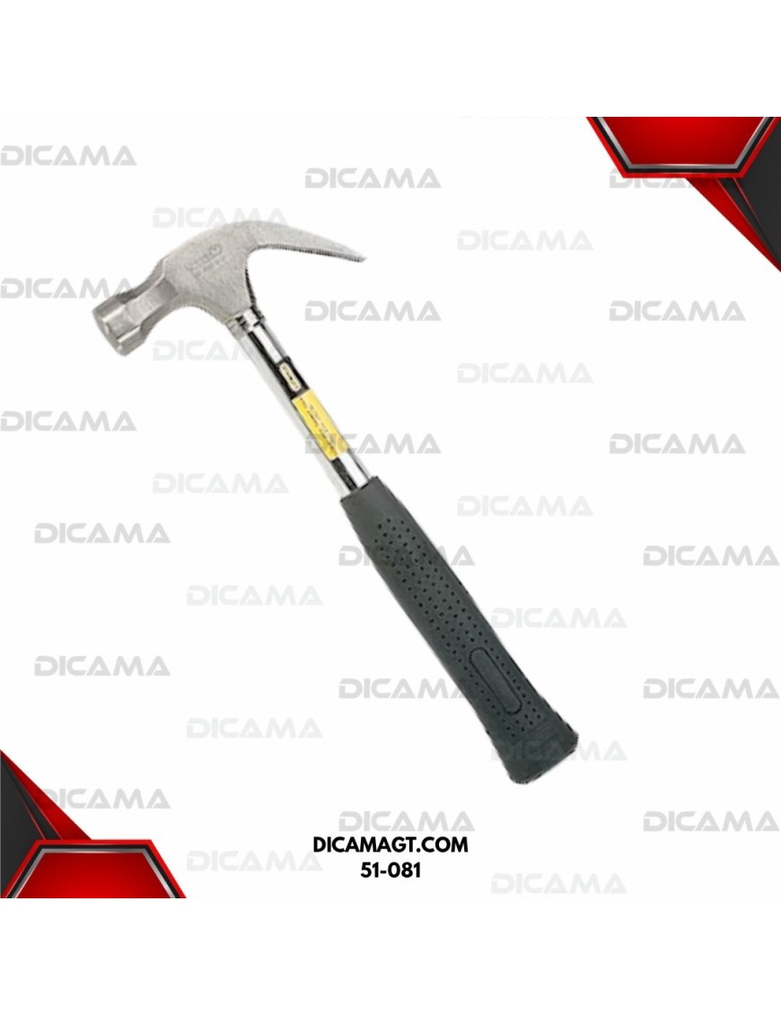 MARTILLO DE UÑA 16 ONZAS MANGO DE METAL STANLEY 51-081