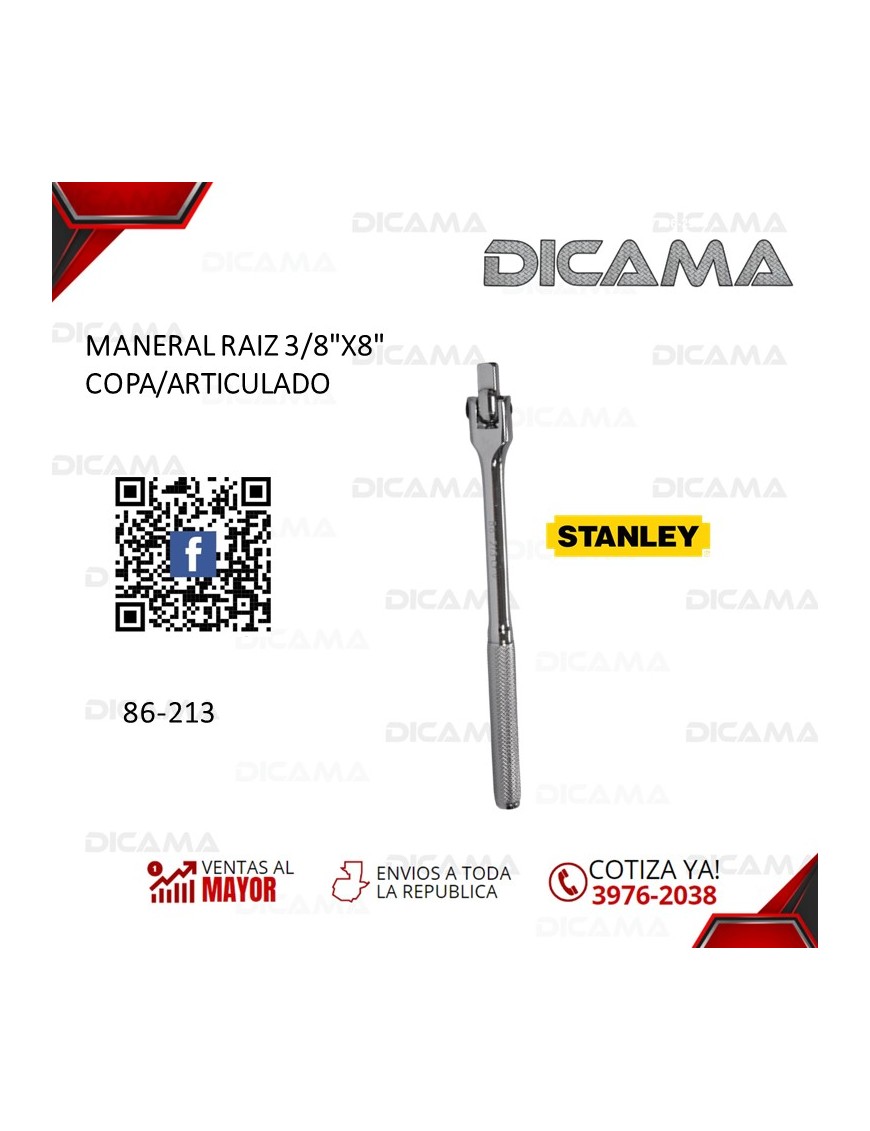MANERAL RAIZ 3/8" 8" COPA/ARTICULADO