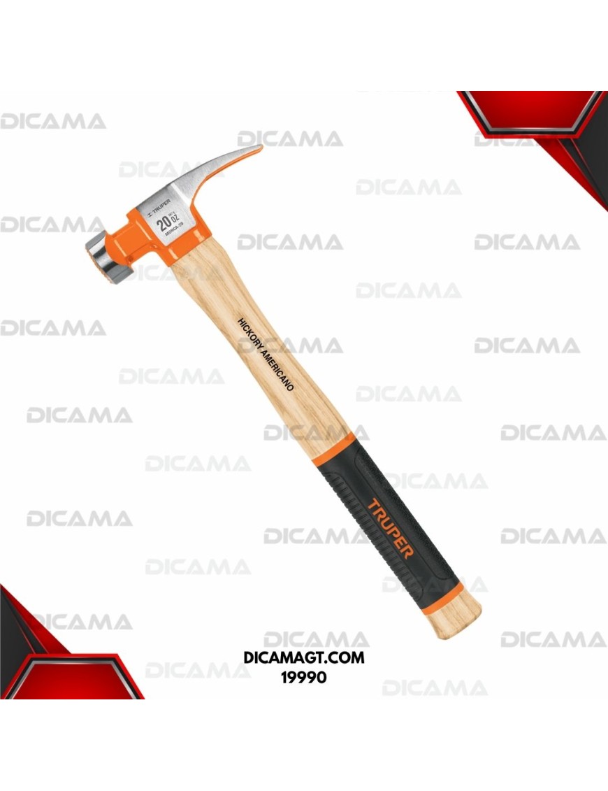 MARTILLO DE UÑA 20 ONZAS UÑA RECTA TIPO CALIFORNIA RIPPER GRIP TRUPER 19990