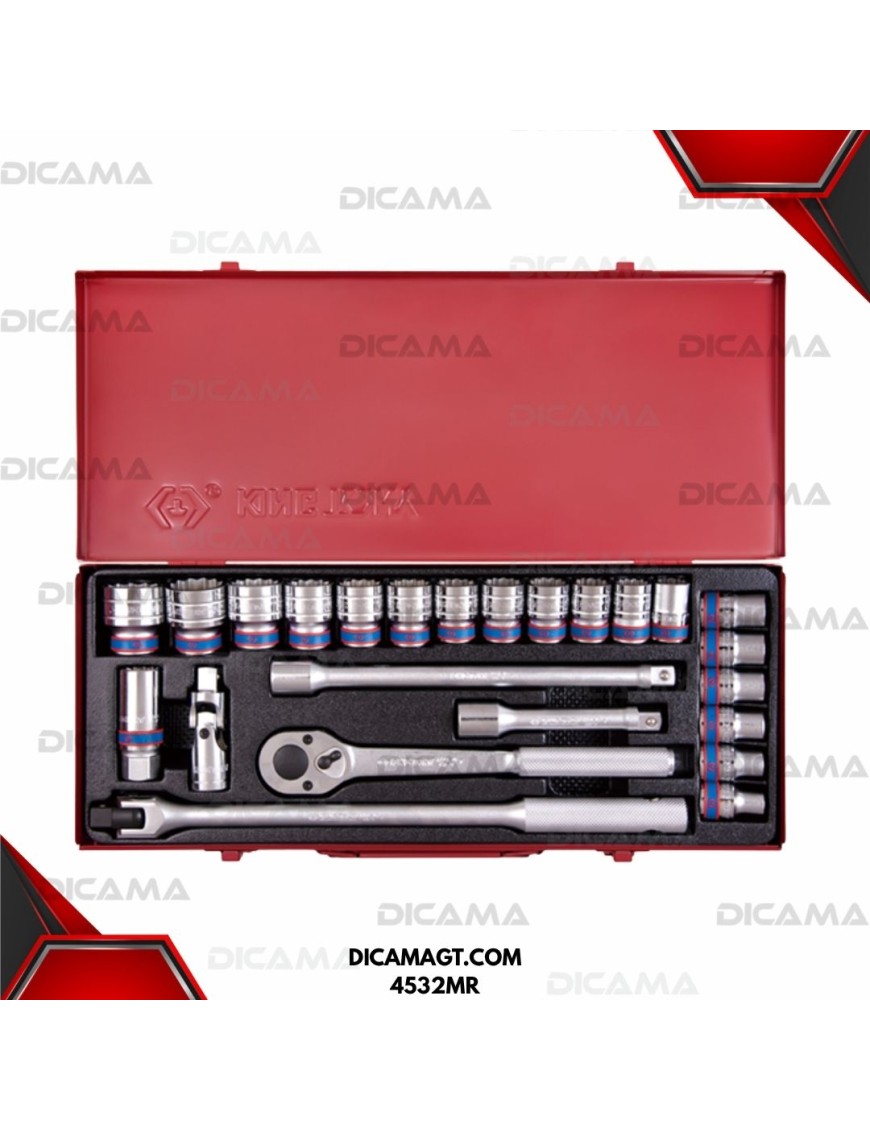 COPAS JUEGO RAIZ 1/2 24 PZAS 10-32 MM 6PT KING TONY 4532MR