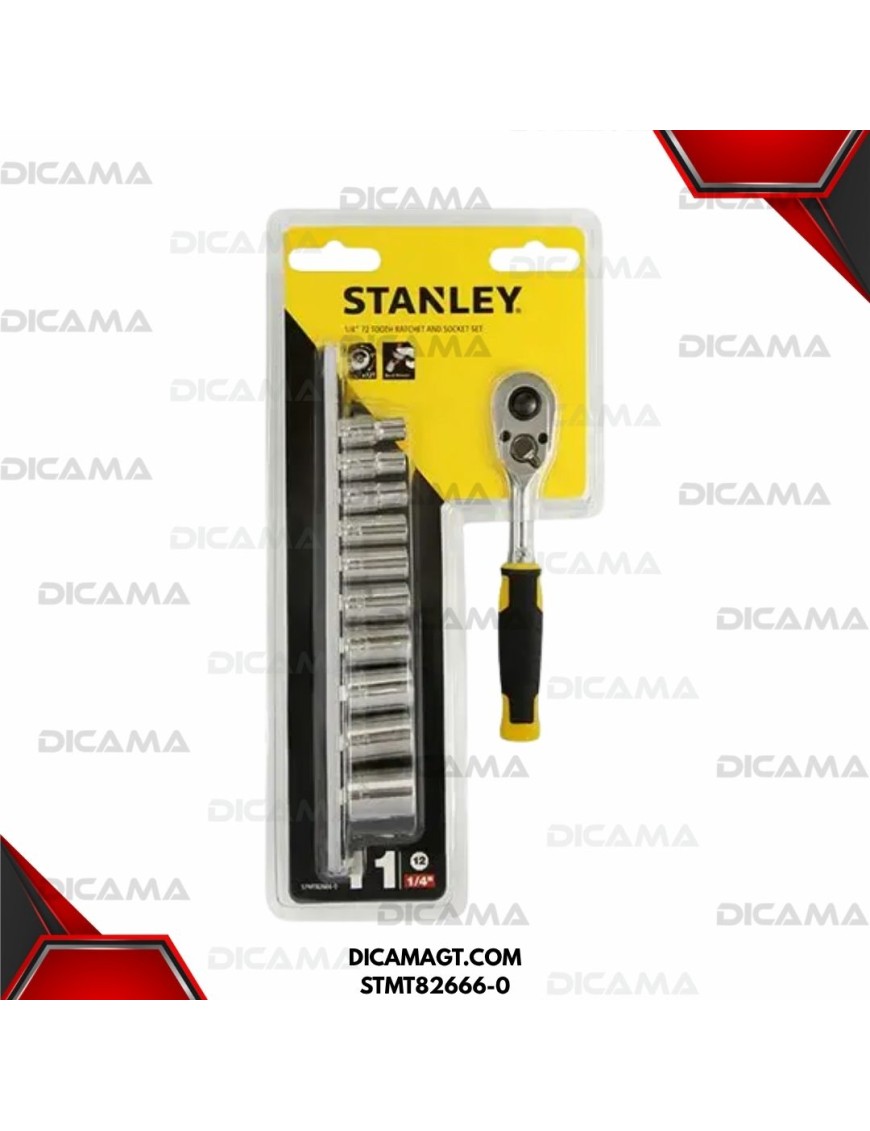 COPAS JUEGO RAIZ 1/4 10 PZAS 5.5-14MM STANLEY STMT82666-0