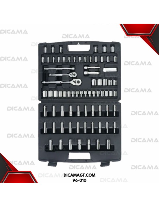 COPAS JUEGO RAIZ 1/4 3/8 75 PZAS MM/SAE STANLEY 96-010