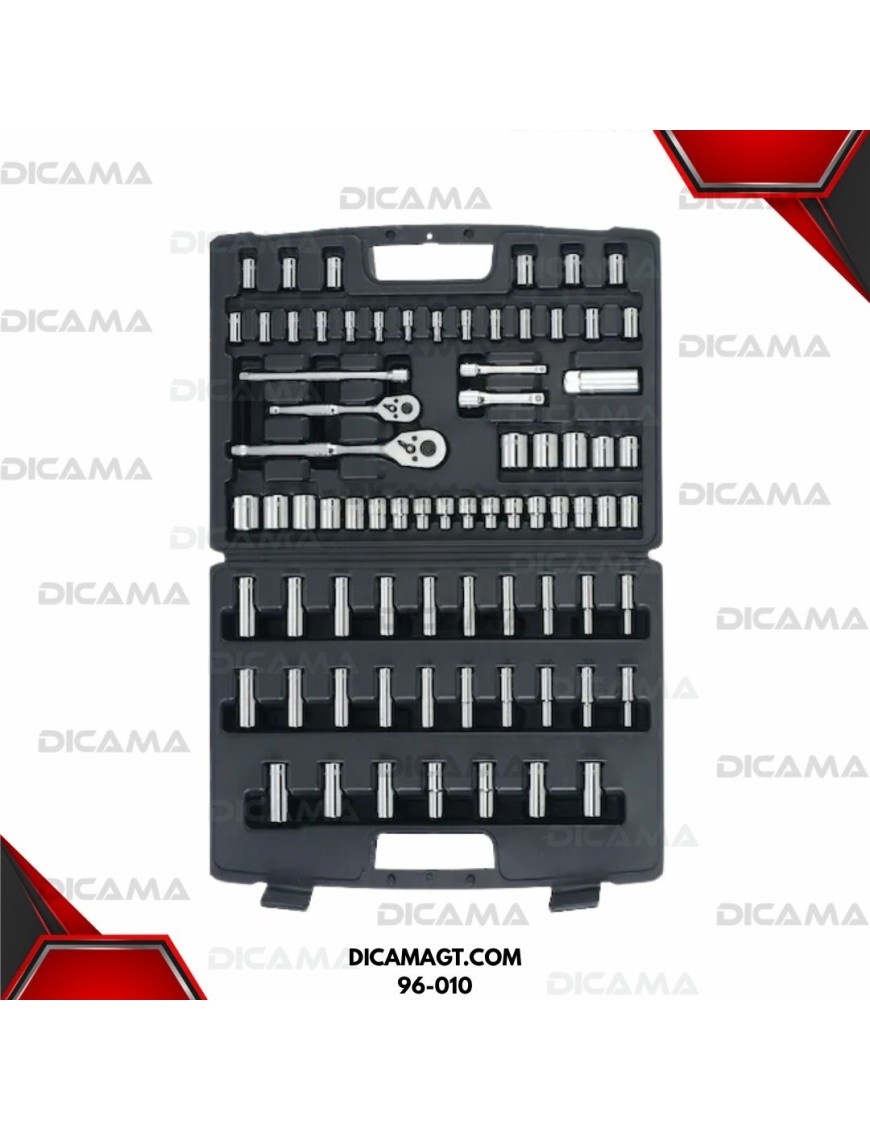 COPAS JUEGO RAIZ 1/4 3/8 75 PZAS MM/SAE STANLEY 96-010