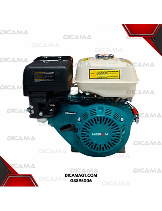MOTOR ESTACIONARIO A GASOLINA 6.5 HP CON VELOCIDAD AJUSTABLE HERON G8895006