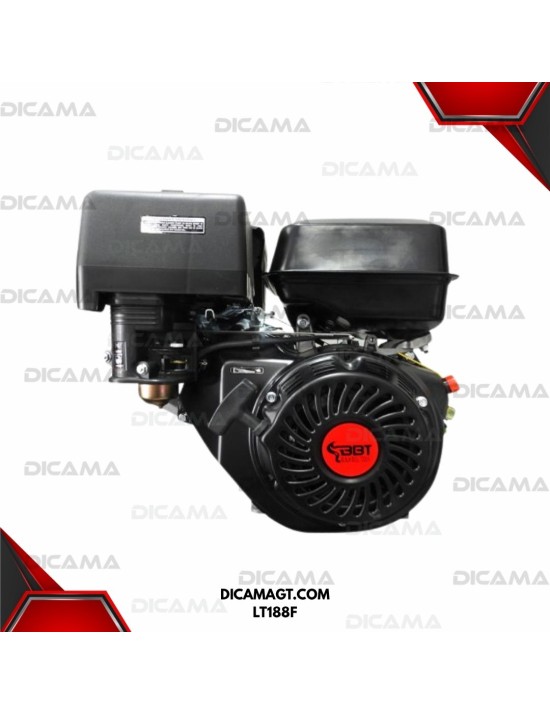 MOTOR ESTACIONARIO A GASOLINA 13 HP EJE LISO CON CUÑERO 1/4 6MM BBT LT188F