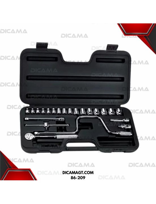 COPAS JUEGO RAIZ 3/8 23 PZAS 6-22MM STANLEY 86-209