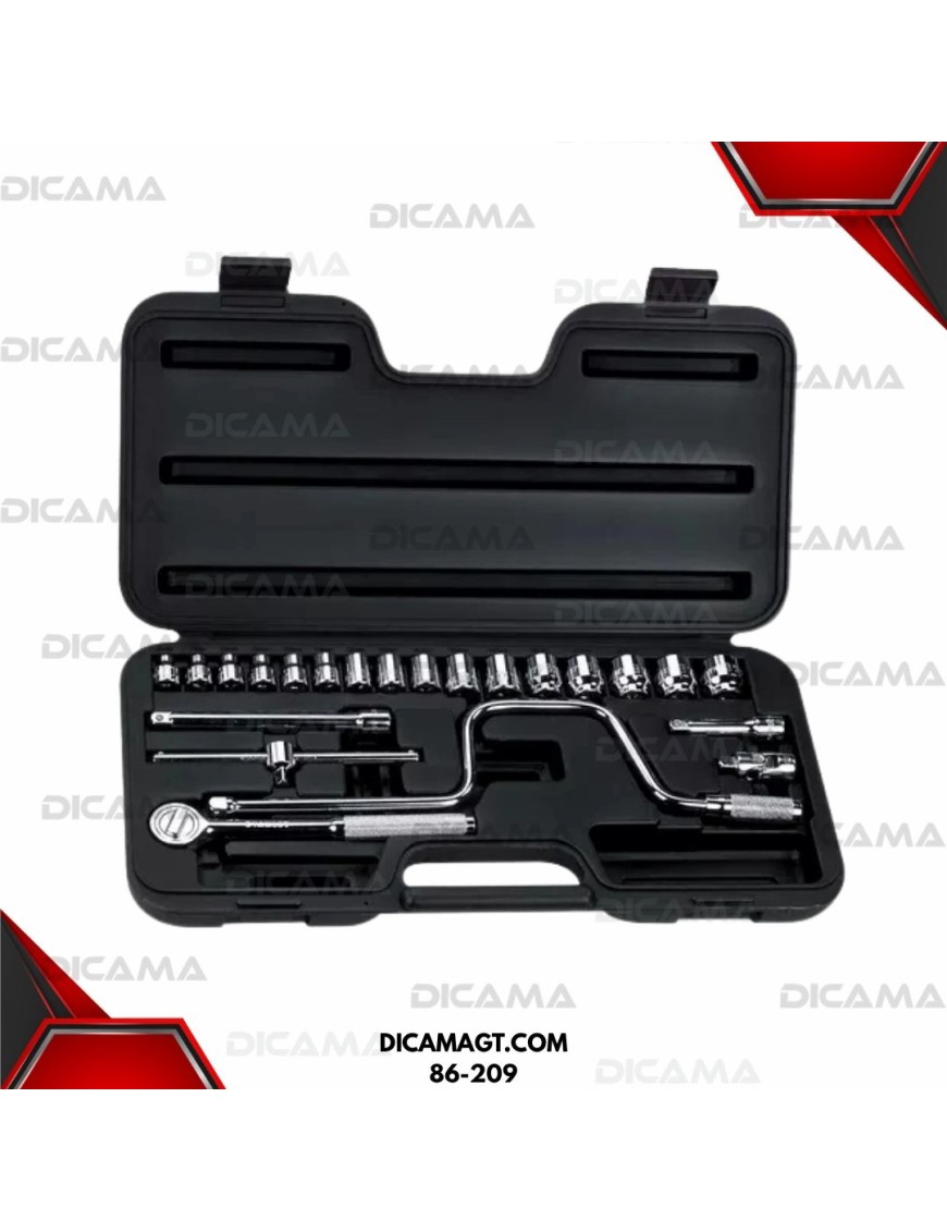 COPAS JUEGO RAIZ 3/8 23 PZAS 6-22MM STANLEY 86-209