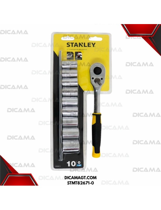 COPAS JUEGO RAIZ 1/2 10 PZAS 13-24MM ESTRILLADO STANLEY STMT82671-0