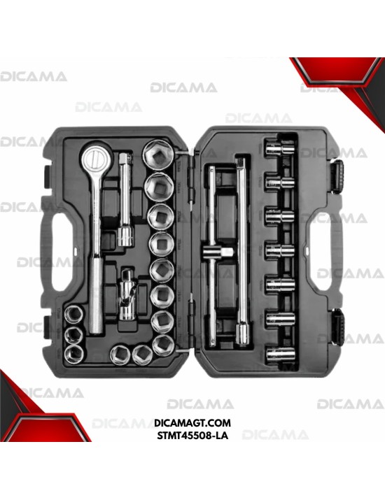 COPAS JUEGO RAIZ 1/2 25 PZAS 10-32 MM STANLEY STMT45508-LA