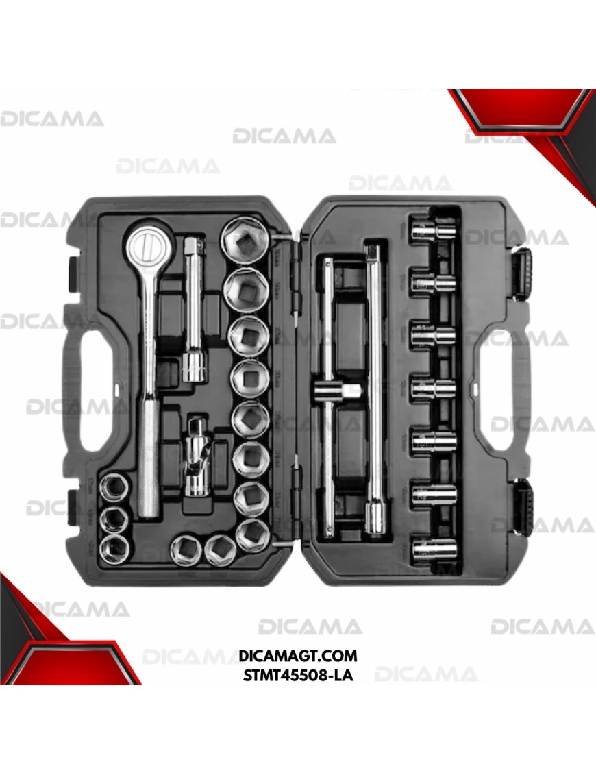 COPAS JUEGO RAIZ 1/2 25 PZAS 10-32 MM STANLEY STMT45508-LA