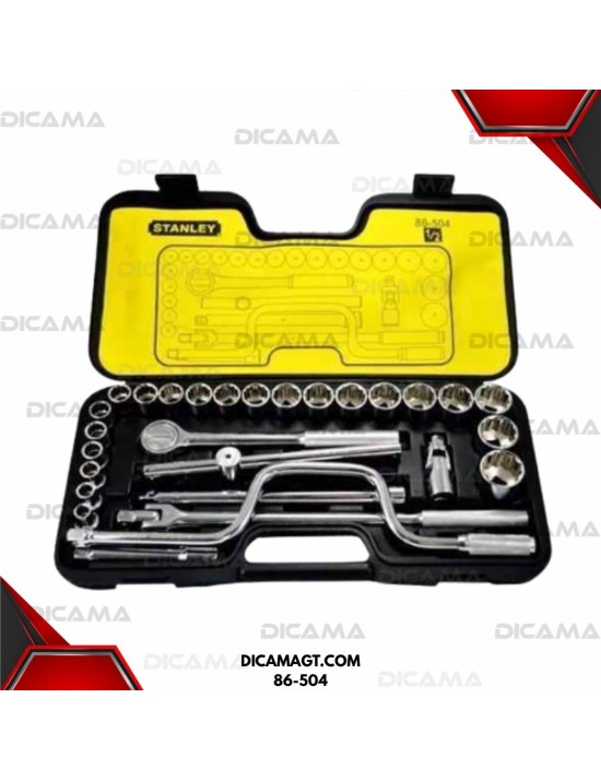 COPAS JUEGO RAIZ 1/2 29 PZAS 10-32MM STANLEY 86-504