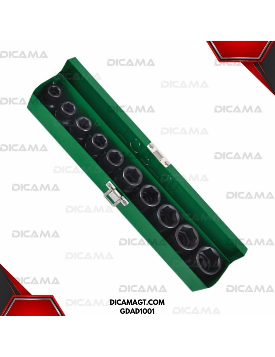 COPAS JUEGO RAIZ 1/2 10 PZAS 10-24MM TOPTUL GDAD1001