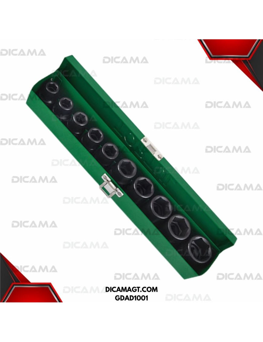 COPAS JUEGO RAIZ 1/2 10 PZAS 10-24MM TOPTUL GDAD1001