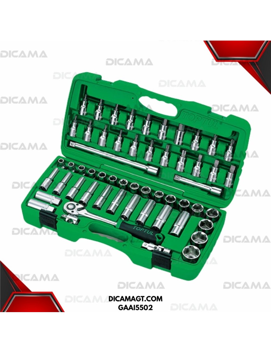 COPAS JUEGO RAIZ 1/2 55 PZAS MM 6898 TOPTUL GAAI5502