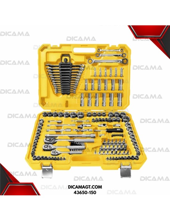 COPAS JUEGO RAIZ 1/4 150 PZAS MM/SAE TRAMONTINA 43650-150