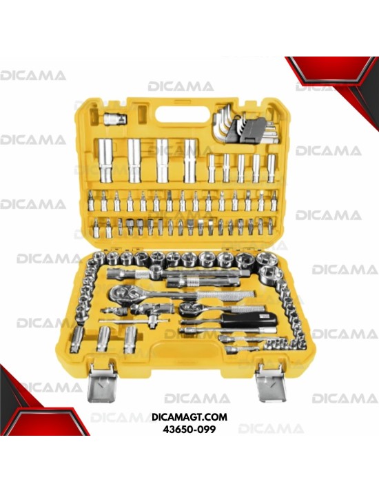 COPAS JUEGO RAIZ 1/4 Y 1/2 99 PZAS MM/SAE TRAMONTINA 43650-099