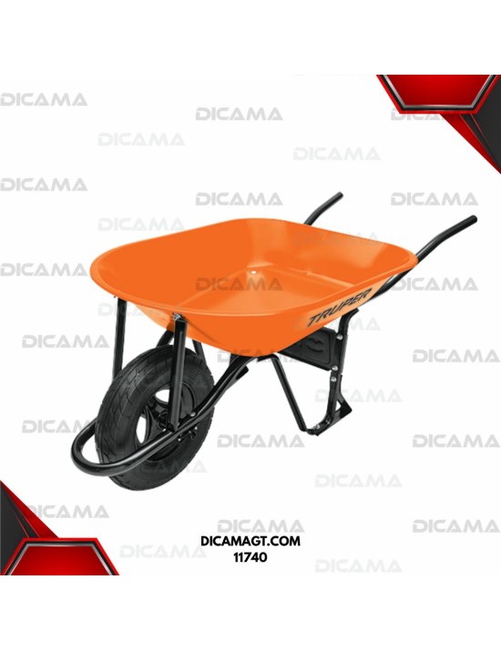 CARRETILLA C/LLANTA REFORZADA NARANJA TRUPER 11740