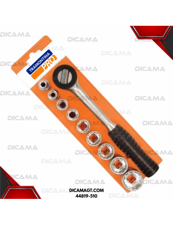 COPAS JUEGO RAIZ 3/8 10 PZS 9-19MM TRAMONTINA 44819-510