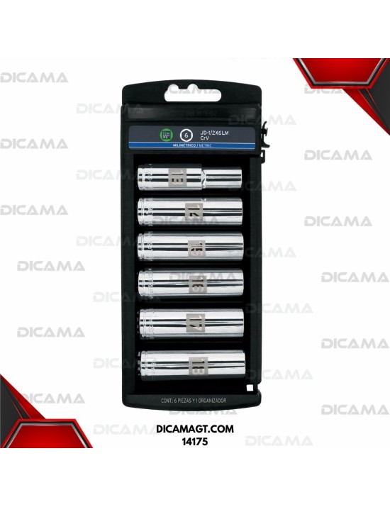 COPAS JUEGO RAIZ 1/2  6 PZAS 13-18MM LARGAS TRUPER 14175