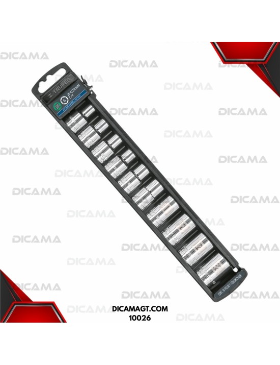 COPAS JUEGO RAIZ 1/2 10 PZAS E-8-E24 PUNTA TORX TRUPER 10026