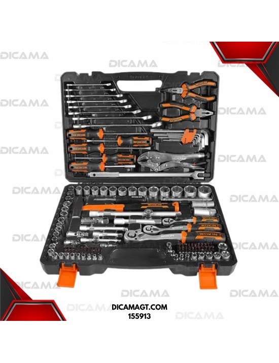 COPAS JUEGO RAIZ 1/4 3/8 1/2 137 PZAS WOKIN 155913