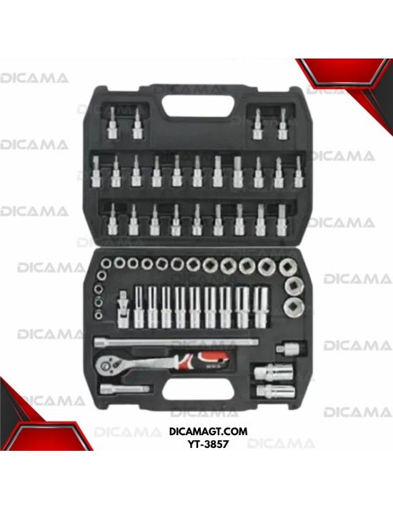 COPAS JUEGO RAIZ 3/8 58 PZAS YATO YT-3857