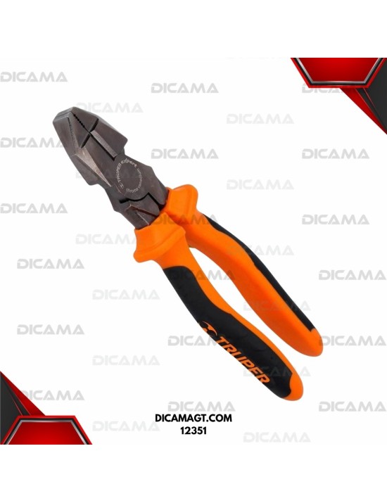 PINZA 9 ELECTRICISTA USO RUDO ALTA PALANCA COMFORT GRIP TRUPER 12351