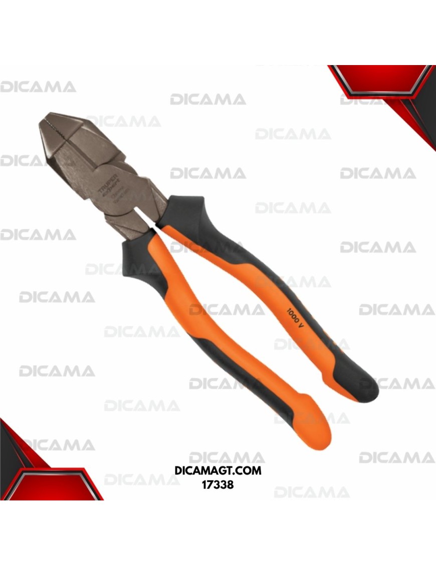 PINZA 7 ELECTRICISTA USO RUDO ALTA PALANCA COMFORT GRIP TRUPER 17338