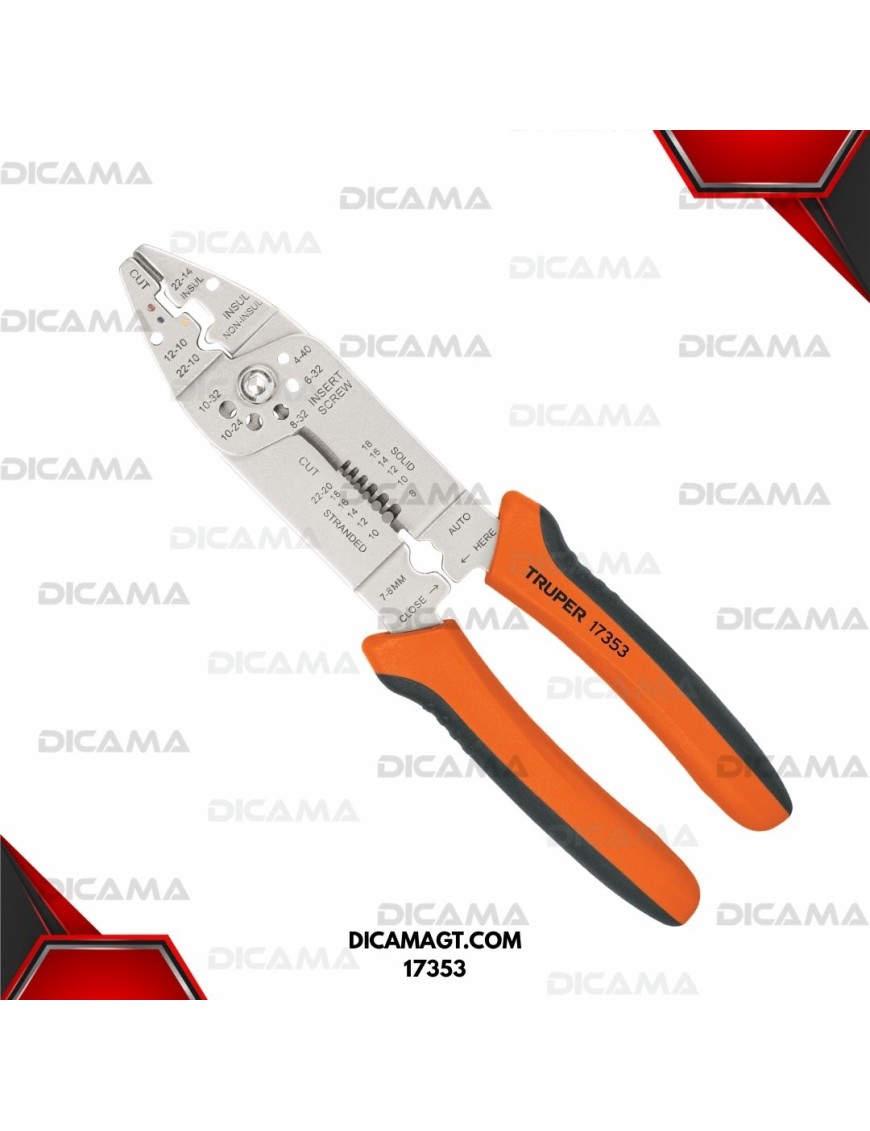 PINZA 9 PELA CABLE C/MORDAZA/ P/ZAPATAS TRUPER 17353