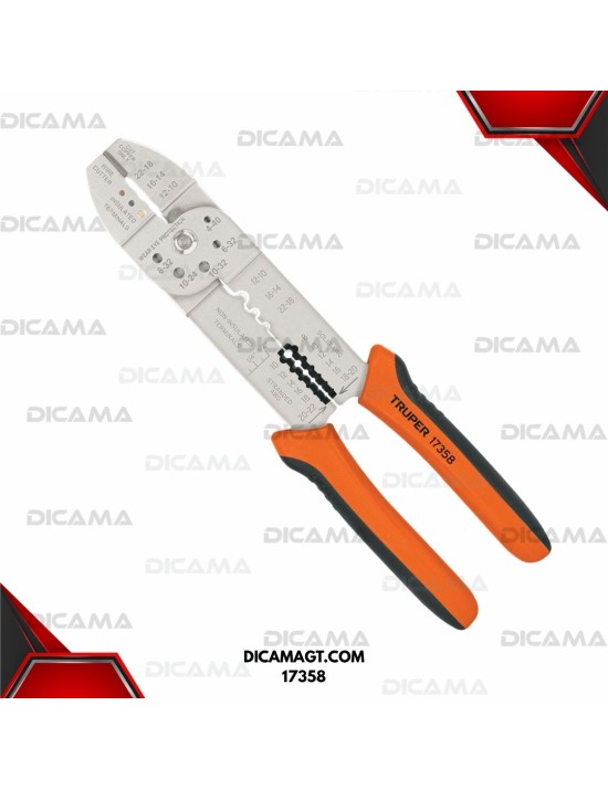 PINZA 10 PELA CABLE C/MORDAZA/ P/ZAPATAS TRUPER 17358