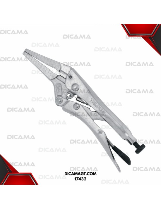 PINZA 6 DE PRESION PUNTA LARGA TRUPER 17432