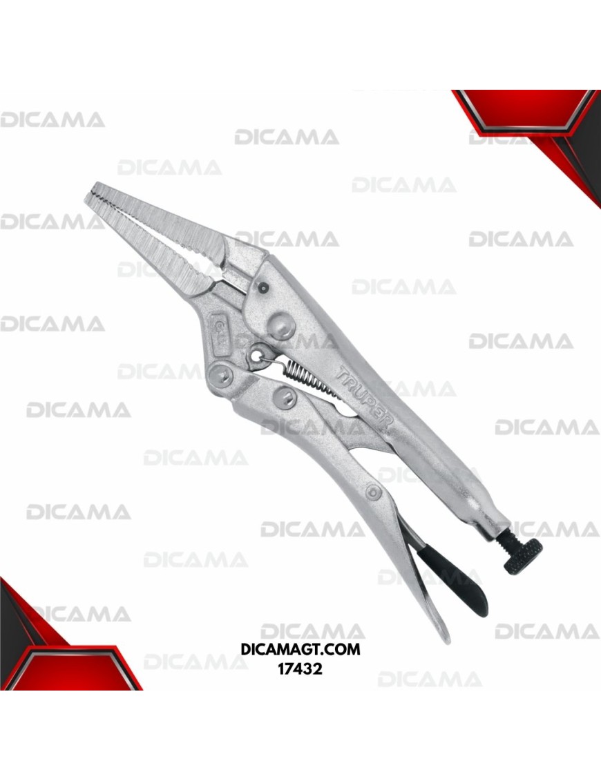 PINZA 6 DE PRESION PUNTA LARGA TRUPER 17432