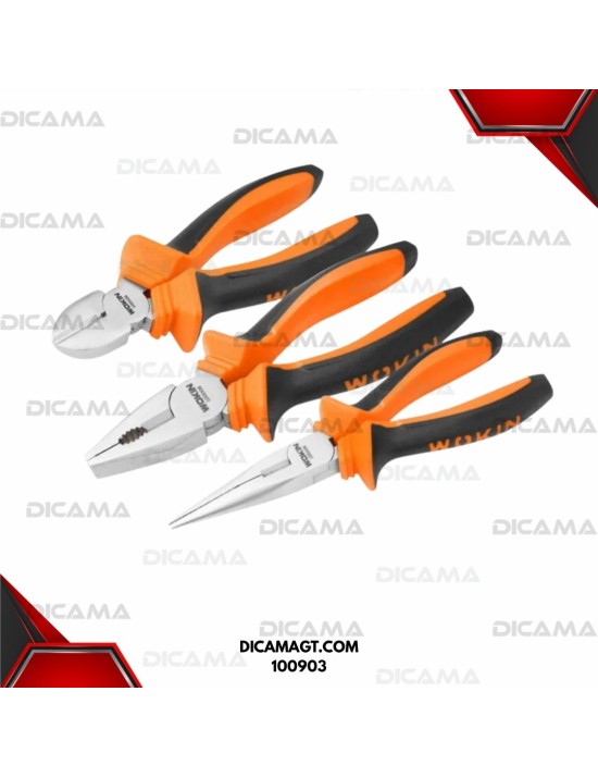 PINZA JUEGO 3 PZAS WOKIN 100903