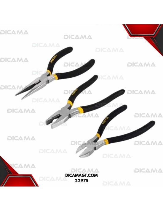 PINZA 6 3 PZAS JUEGO PRETUL 22975