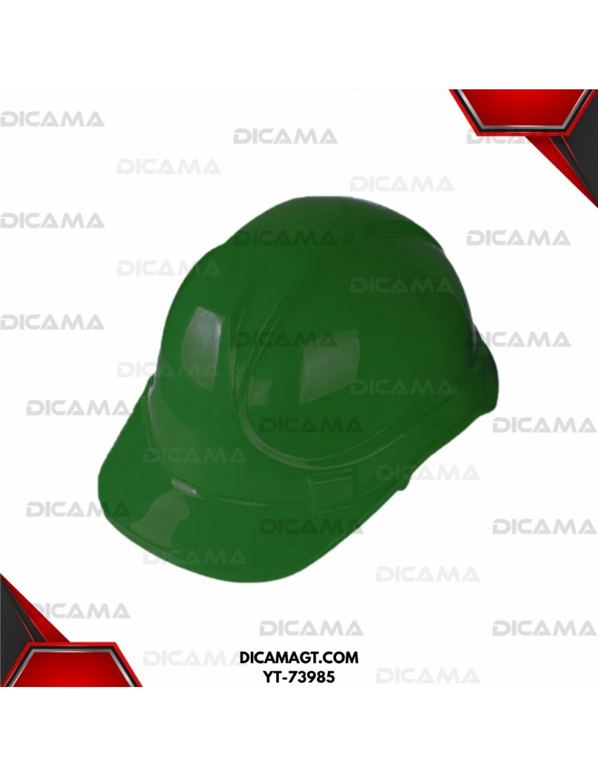 CASCO DE SEGURIDAD VERDE PROTECTOR C/BARBIQUEJO YATO YT-73985