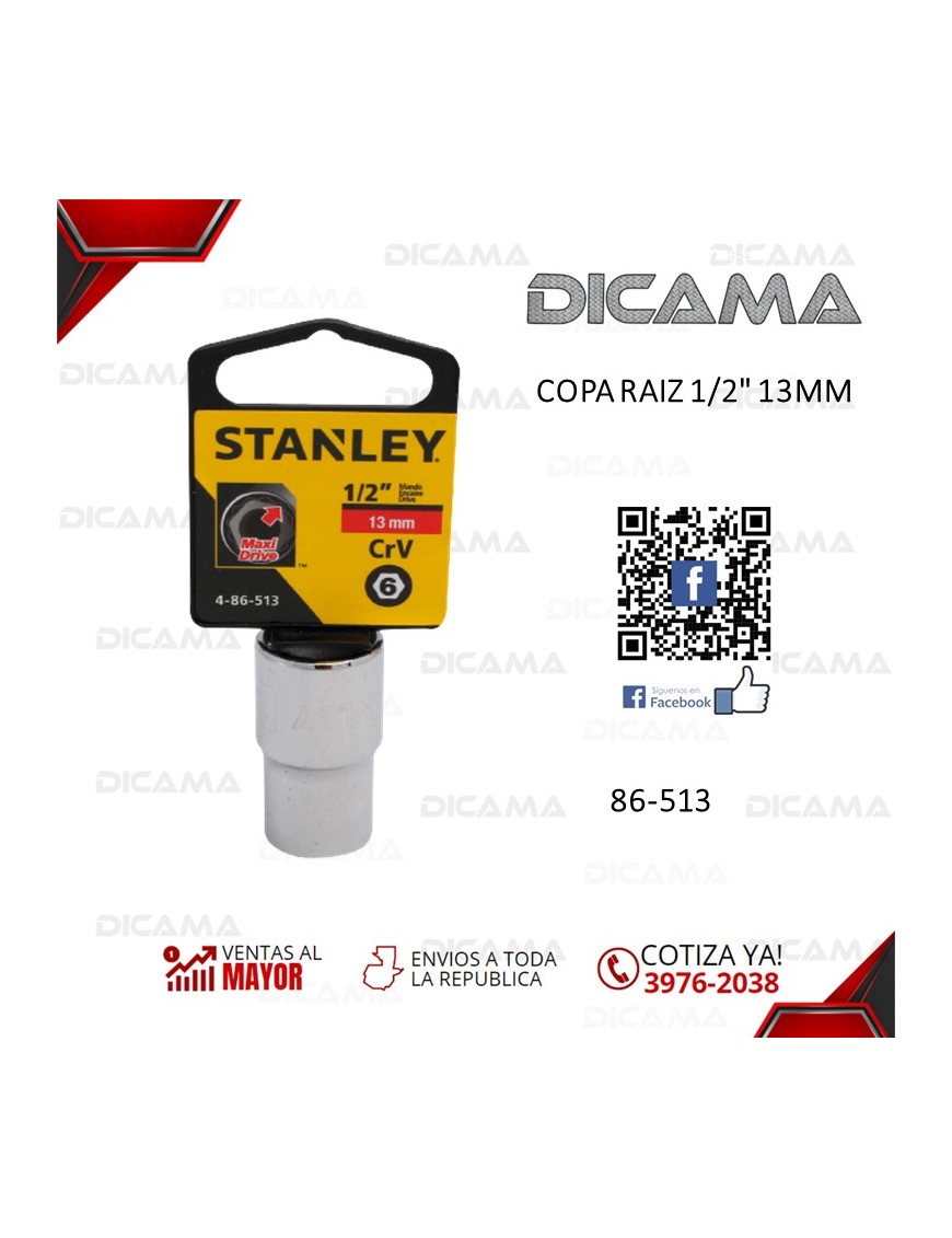 COPA RAIZ 1/2" 13MM