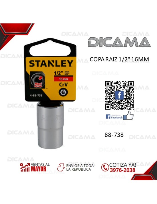 COPA RAIZ 1/2" 16MM