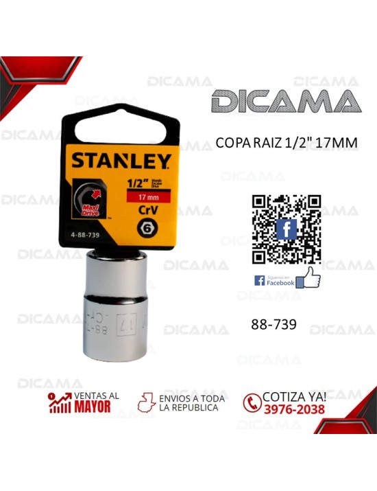 COPA RAIZ 1/2" 17MM