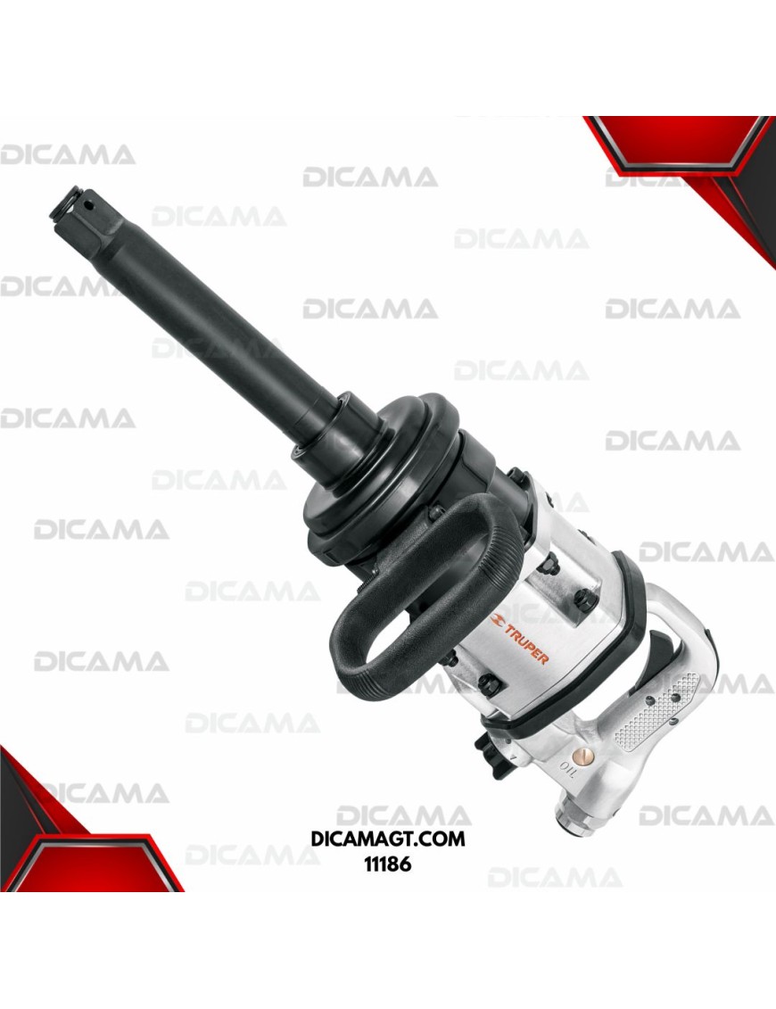 PISTOLA DE IMPACTO RAIZ 1 NEUMATICA 2,440 NM 1,800 LBS/PIES TRUPER 11186