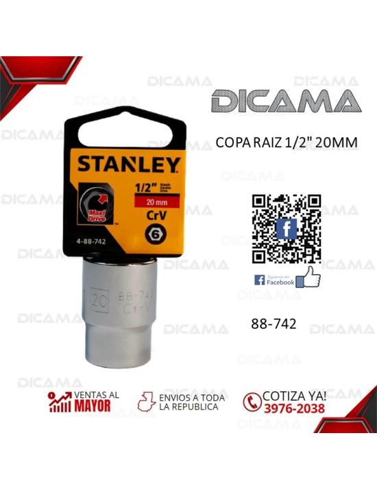 COPA RAIZ 1/2" 20MM