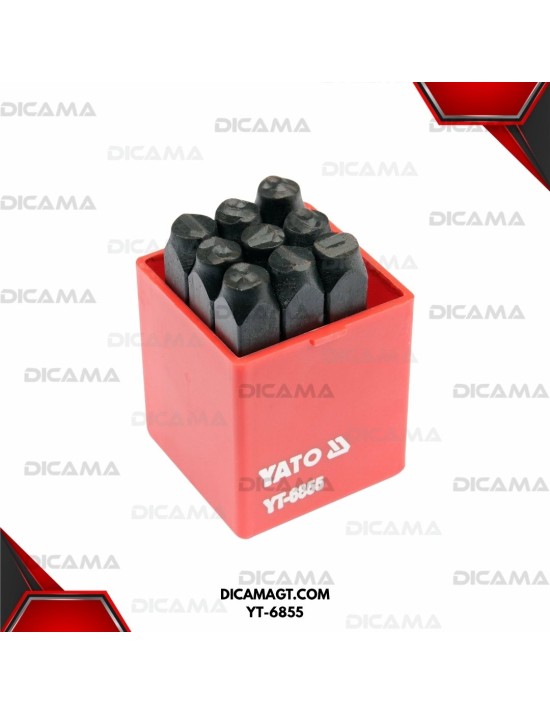 NUMERO DE GOLPE 9PZS 8MM YATO YT-6855