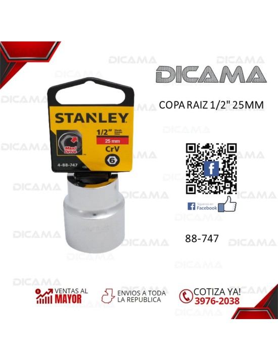 COPA RAIZ 1/2" 25MM