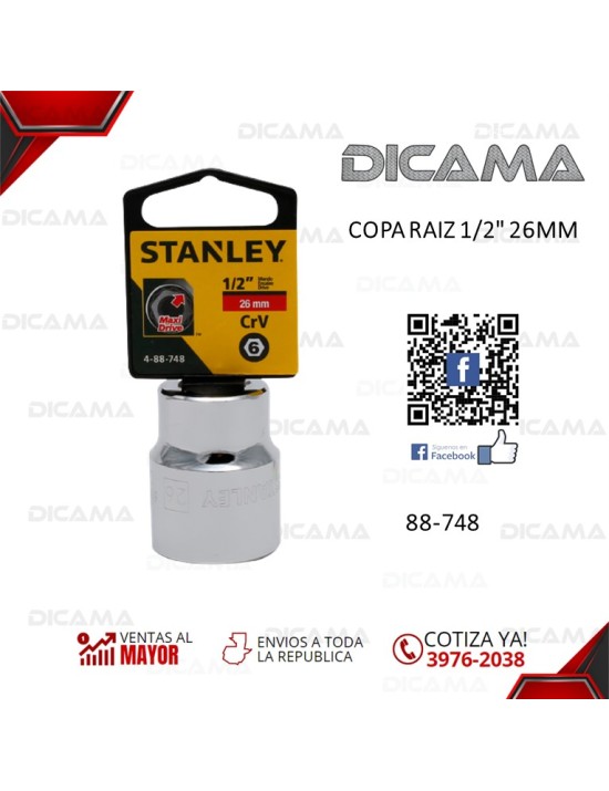 COPA RAIZ 1/2" 26MM