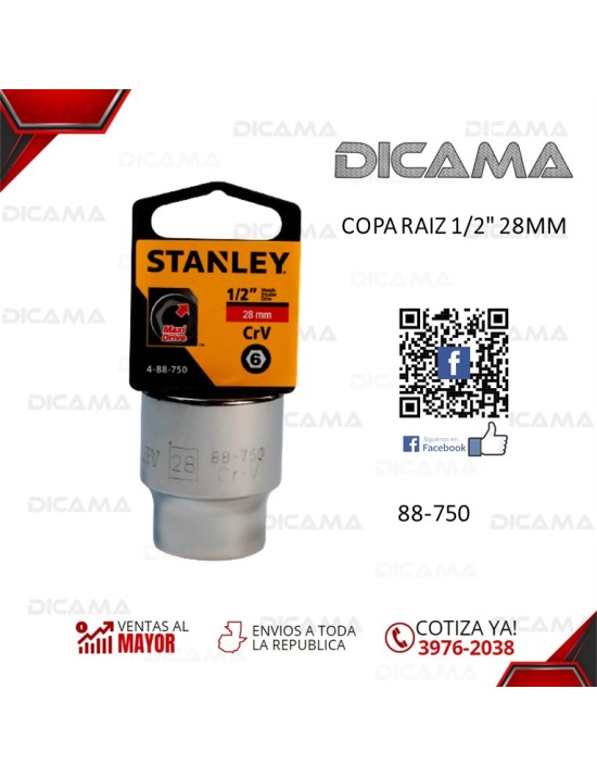COPA RAIZ 1/2" 28MM