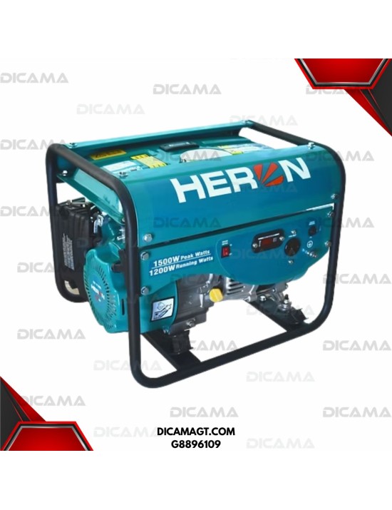 GENERADOR ELECTRICO 1,500W GASOLINA 4T HERON G8896109