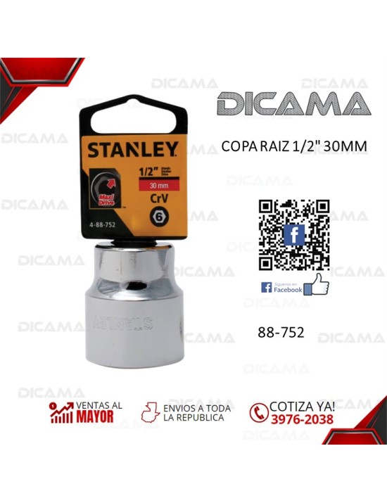 COPA RAIZ 1/2" 30MM